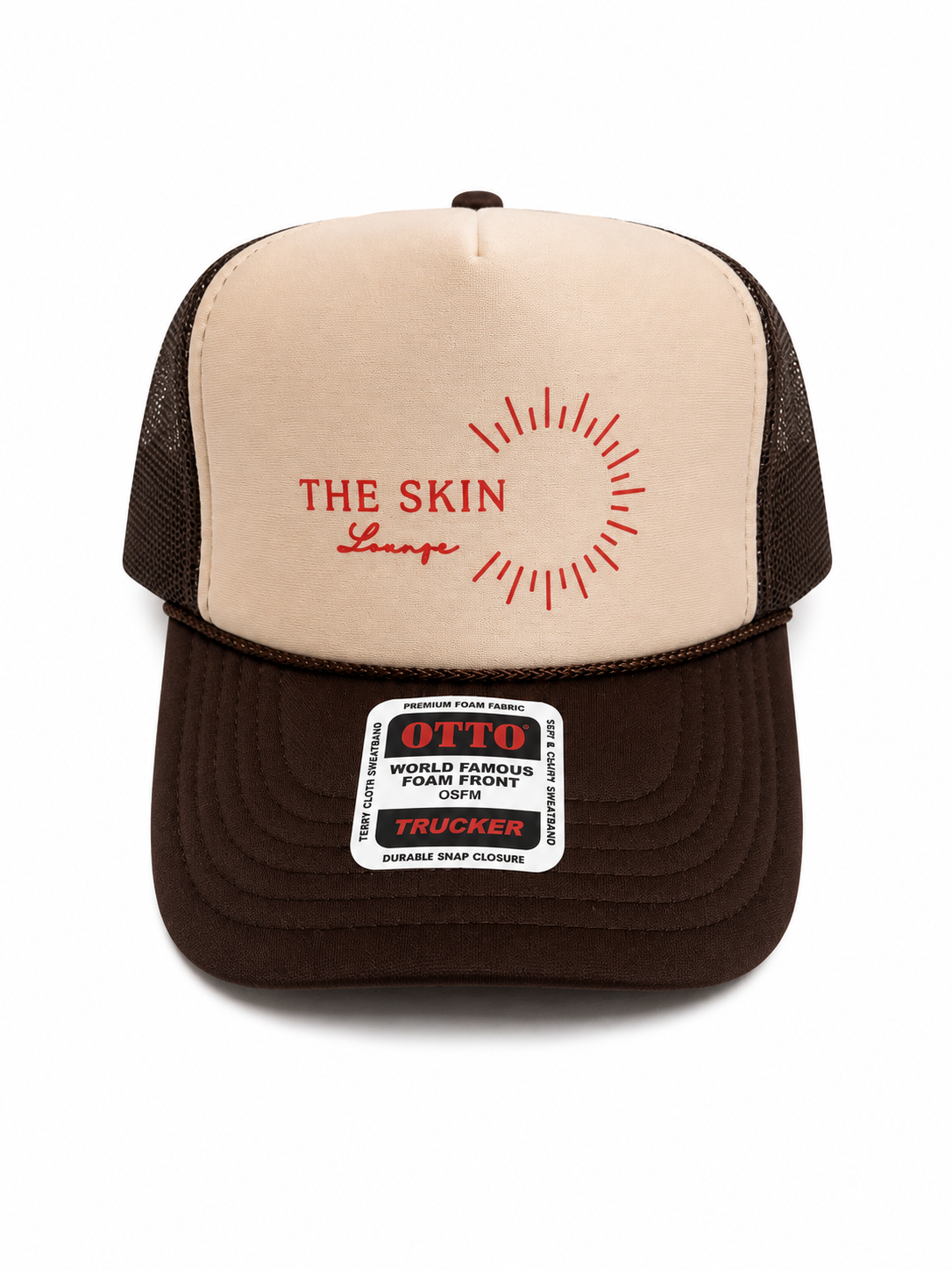 Brown + red otto hat