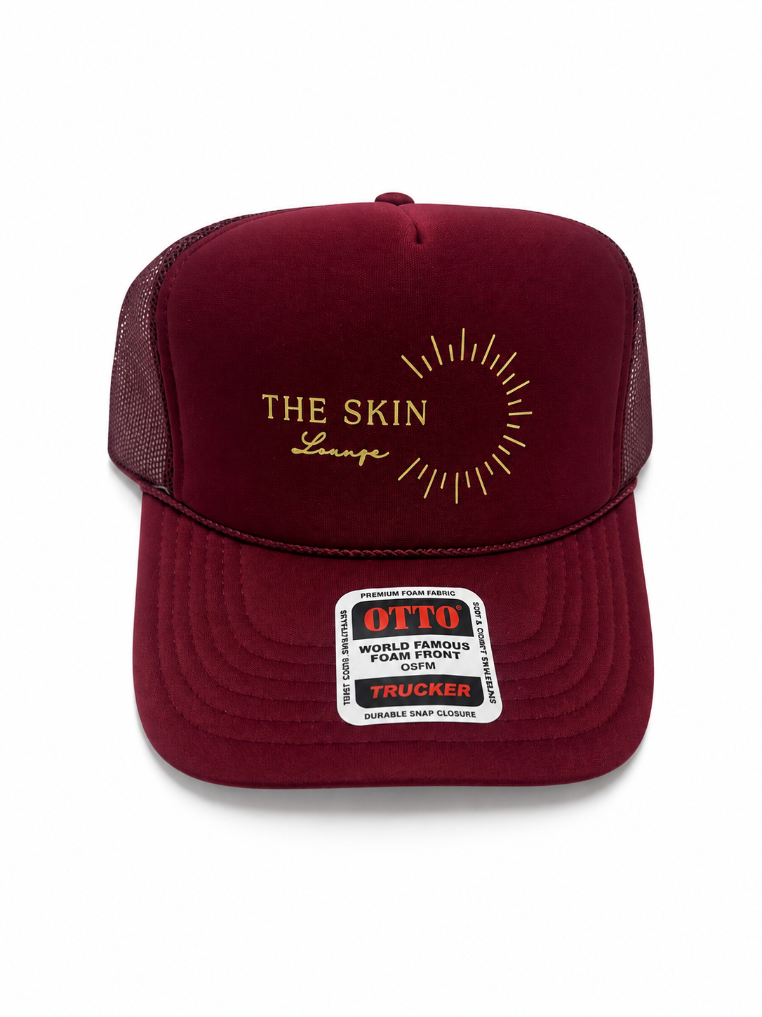 Maroon + Yellow skin lounge hat